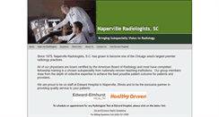 Desktop Screenshot of napervilleradiologists.com